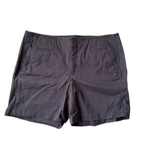 Bandolinoblu Denim Women's Silvia Chino Shorts Brown Size 12 Casual Stretch